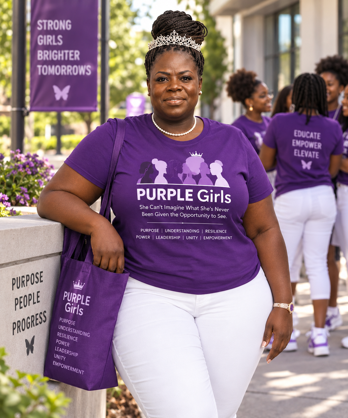 PURPLE Girls Tee